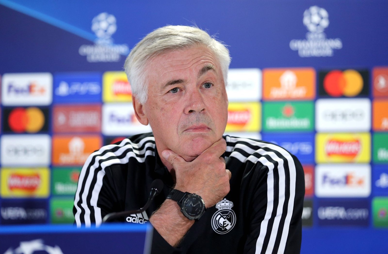Imagem do italiano Carlo Ancelotti, novo técnico da seleção brasileira de futebol