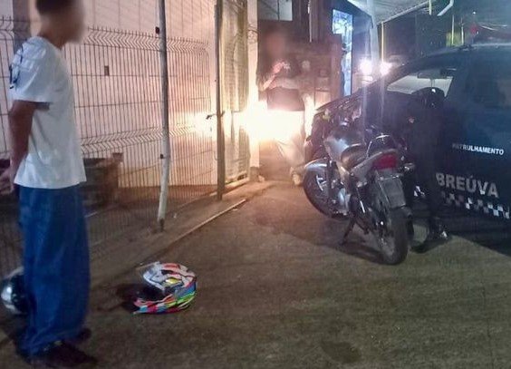 Jovem que pilotava moto sem placa em Cabreúva
