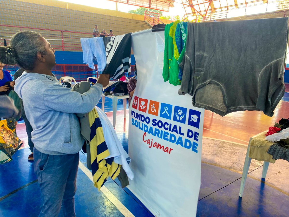 Ação do Varal Solidário realizada em Cajamar