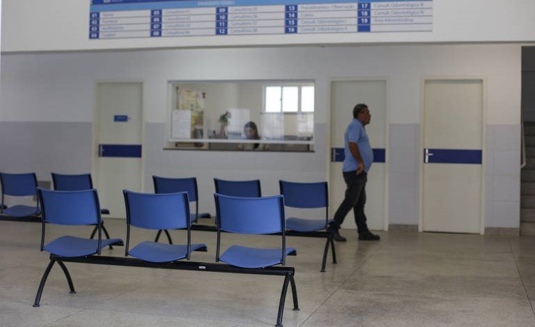 Recepção de hospital público