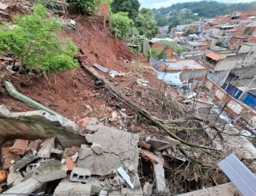 Imagens de drone revelam danos após chuva provocar deslizamento em Várzea Paulista
