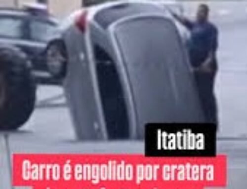 Asfalto cede e abre buraco em rua de Itatiba, gerando preocupação entre moradores