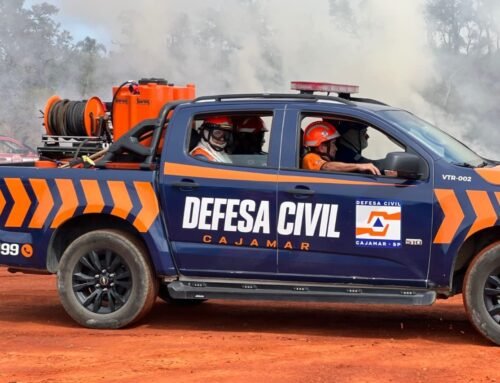 Defesa Civil de Cajamar participa de treinamento e simulado de combate a incêndios florestais em Franco da Rocha